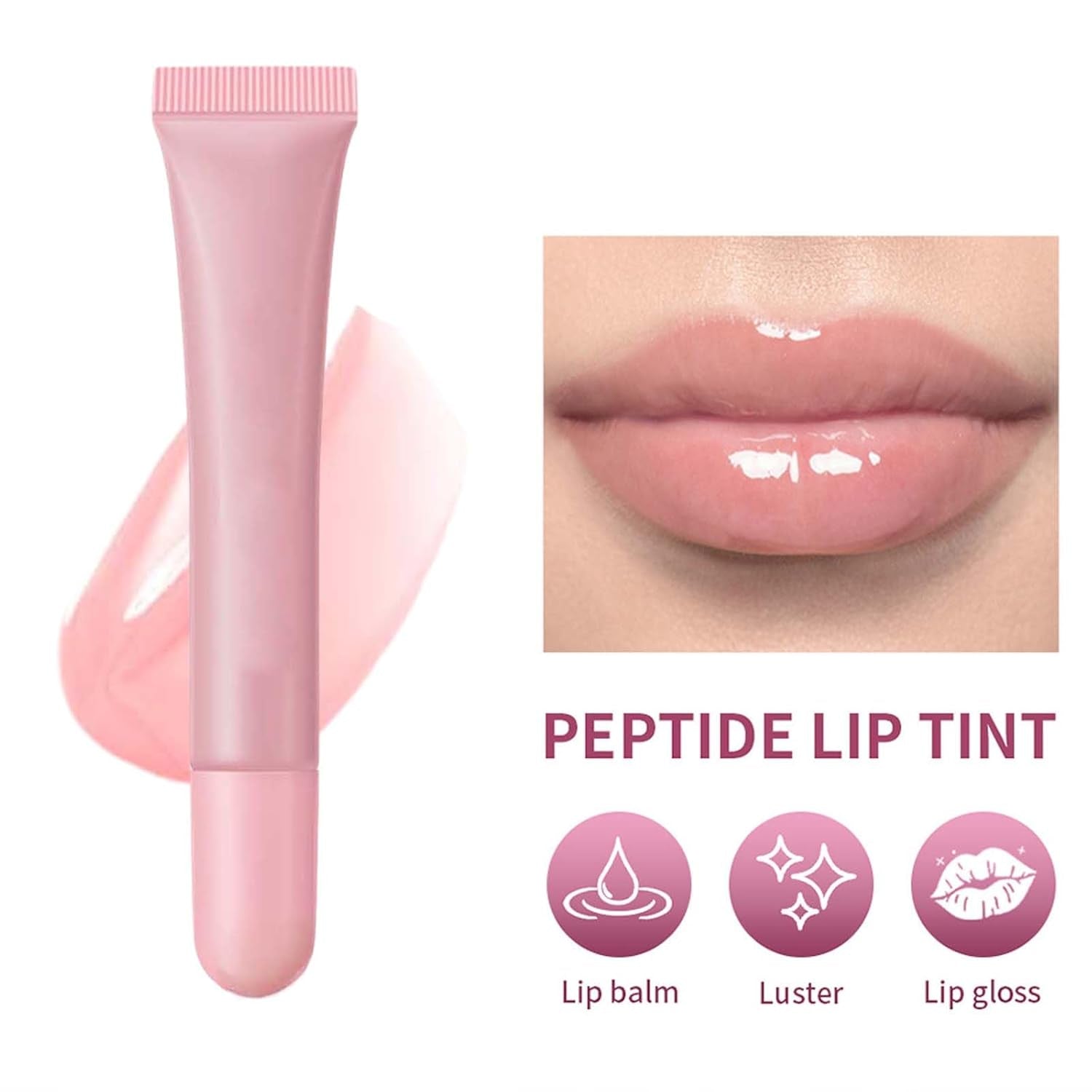 5 Color Glossy Lip Butter Gloss,Moisturizing Non-Stick Cup Liquid Lip Gloss,Natural Plumping Lip Tint,Mirror Toot Lip Gloss for Women (4 Colors/Set, A)